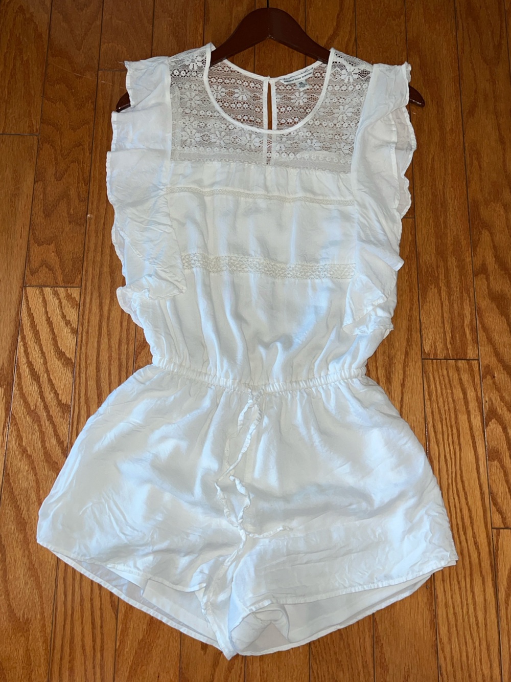American Eagle Outfitters White Lace Romper